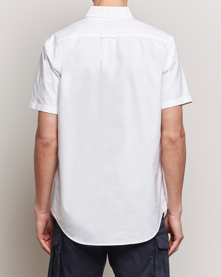Herre | Skjorter | Gant | Regular Short Sleeve Oxford Shirt White