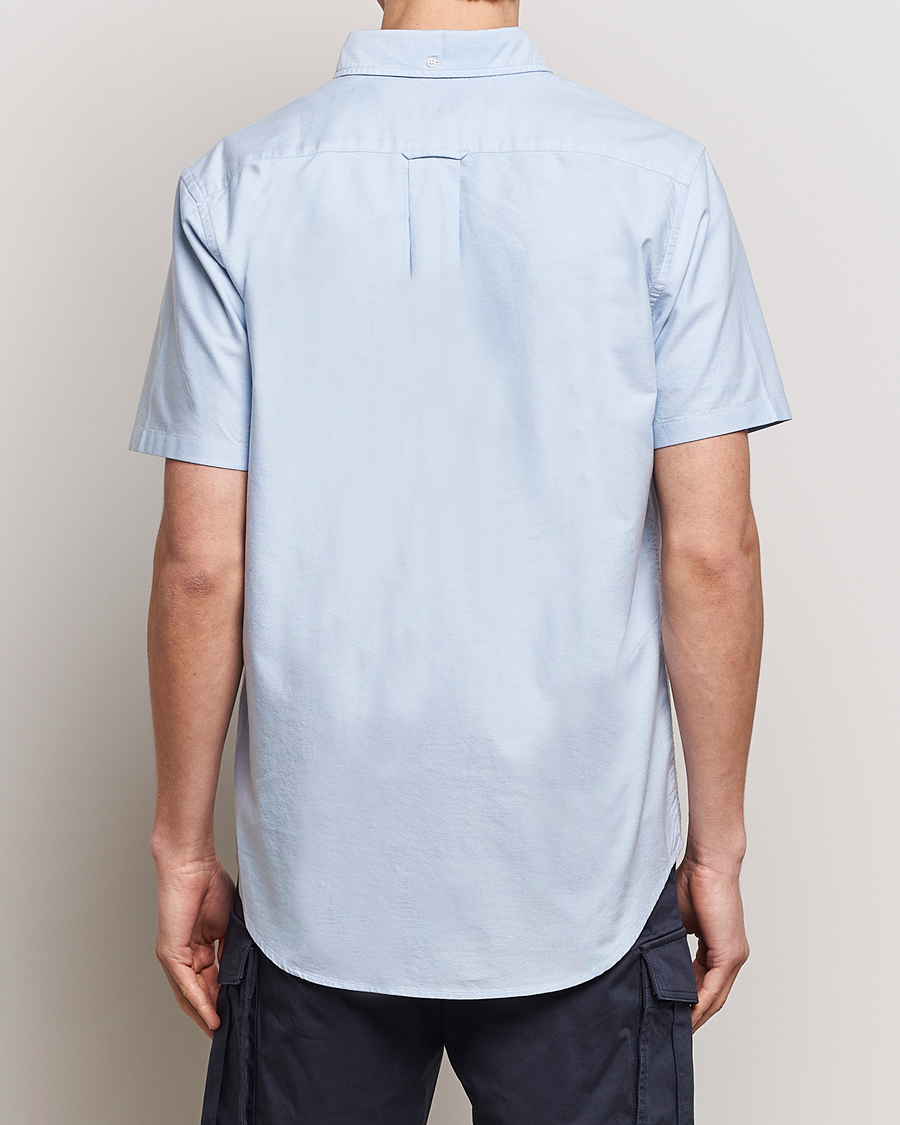 Herre | Skjorter | Gant | Regular Short Sleeve Oxford Shirt Light Blue