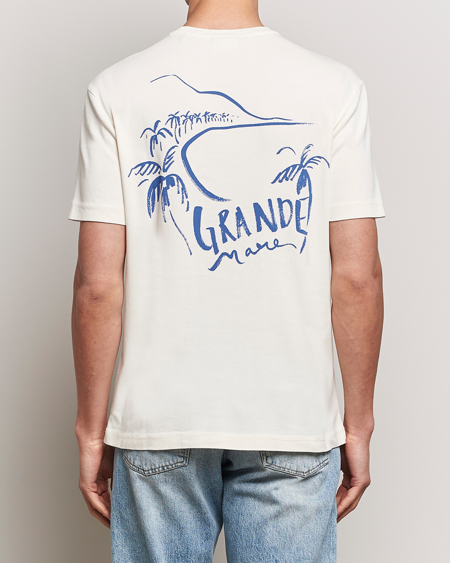 Herre | T-Shirts | GANT | Graphic Printed T-Shirt Cream