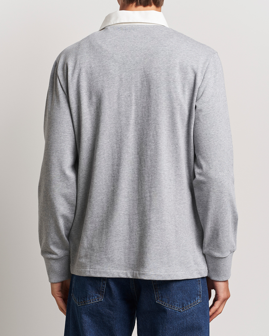 Herre | Trøjer | GANT | Reg Shield Heavy Rugger Grey Melange