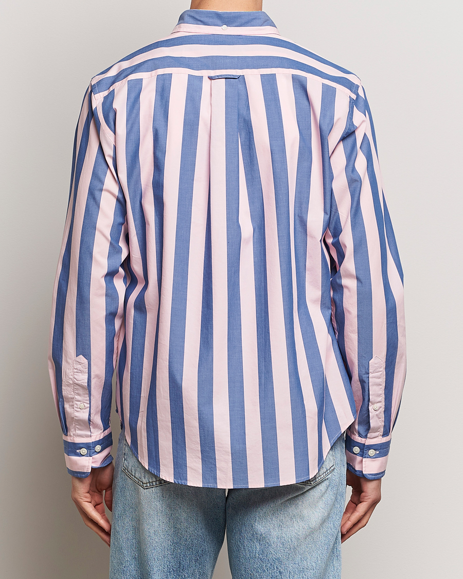 Herre | Skjorter | GANT | Reg Poplin Parasol Stripe Shirt Blushing Pink
