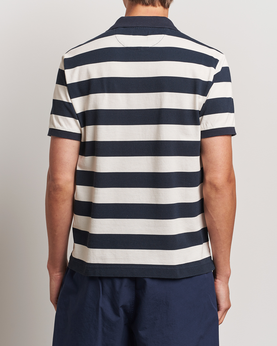 Herre | Polotrøjer | GANT | Heavy Washed Striped Polo Evening Blue
