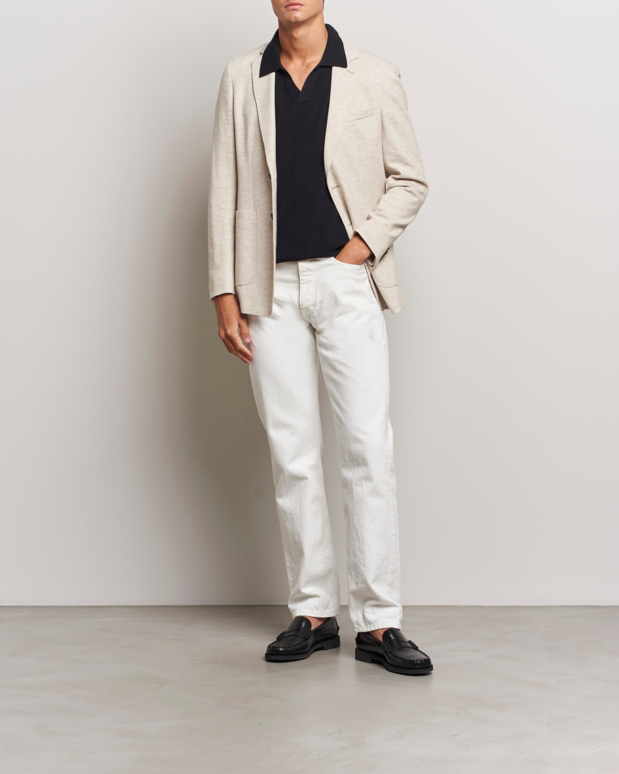 Herre | Blazere & jakker | GANT | Slim Cotton/Linen Jersey Blazer Seed Melange