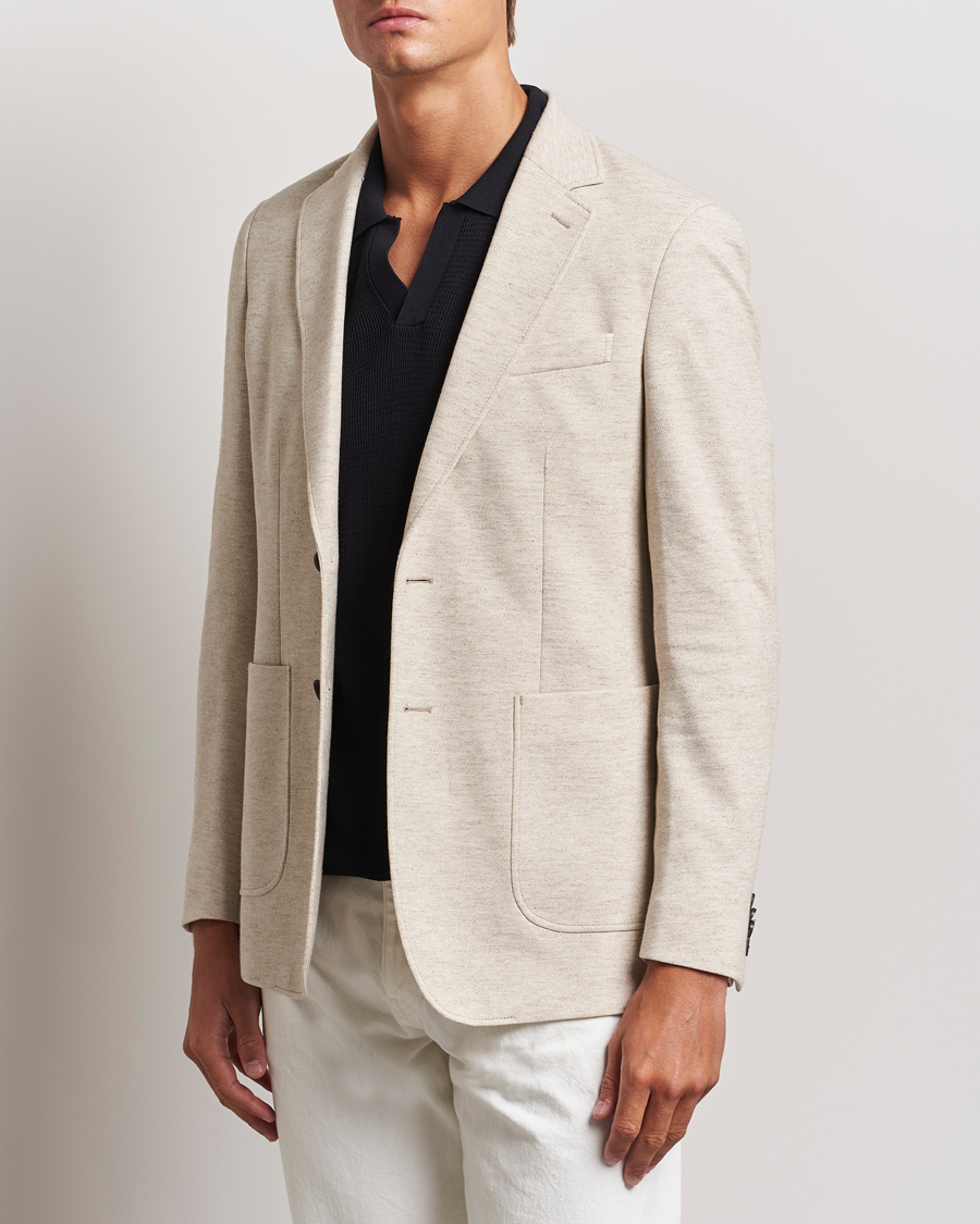 Herre | Blazere & jakker | GANT | Slim Cotton/Linen Jersey Blazer Seed Melange