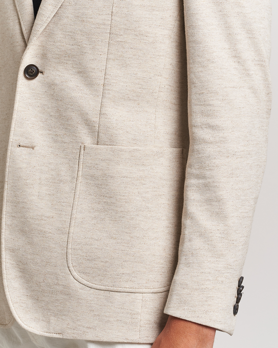 Herre | Blazere & jakker | GANT | Slim Cotton/Linen Jersey Blazer Seed Melange