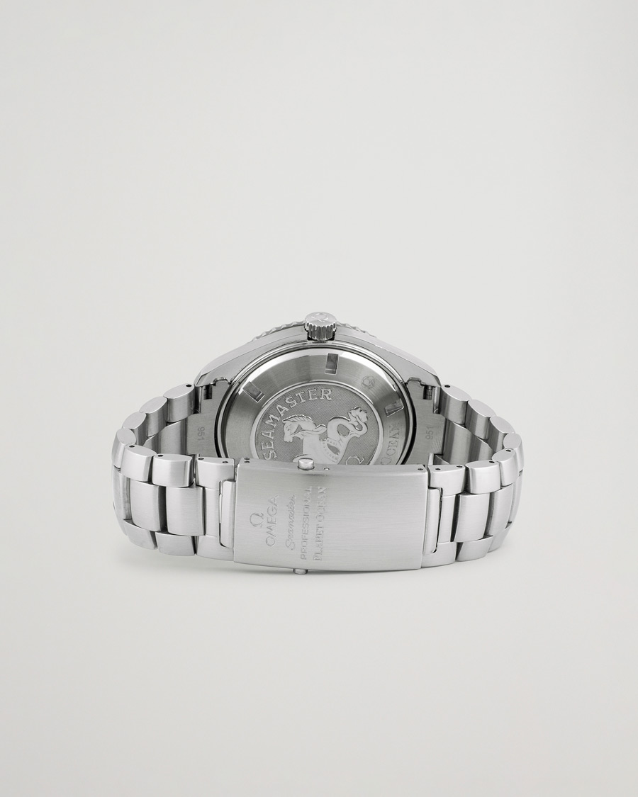Herre | Omega Pre-Owned Seamaster Planet Ocean 2200.50.00 Steel Black Silver | Omega Pre-Owned | Seamaster Planet Ocean 2200.50.00 Steel Black Silver