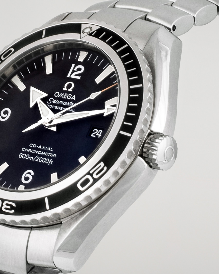 Herre | Omega Pre-Owned Seamaster Planet Ocean 2200.50.00 Steel Black Silver | Omega Pre-Owned | Seamaster Planet Ocean 2200.50.00 Steel Black Silver