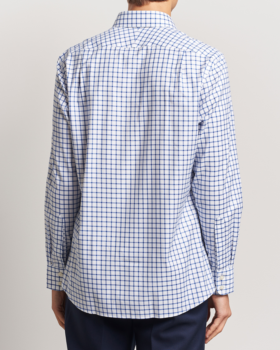 Herre | Skjorter | Charles Tyrwhitt | Slim Fit Non Iron Grid Check Shirt Royal Blue
