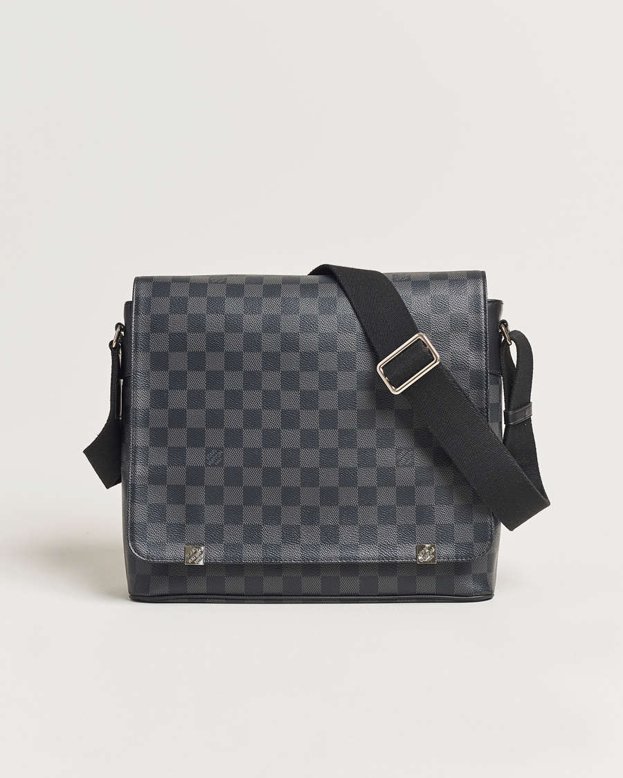 Herre | Louis Vuitton Pre-Owned District PM Messenger Bag Damier Graphite | Louis Vuitton Pre-Owned | District PM Messenger Bag Damier Graphite