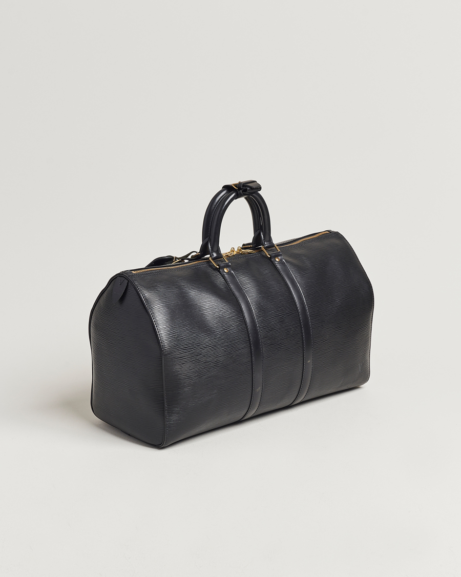 Herre | Nye produktbilleder | Louis Vuitton Pre-Owned | Keepall 50 Epi Leather Travel Bag Black