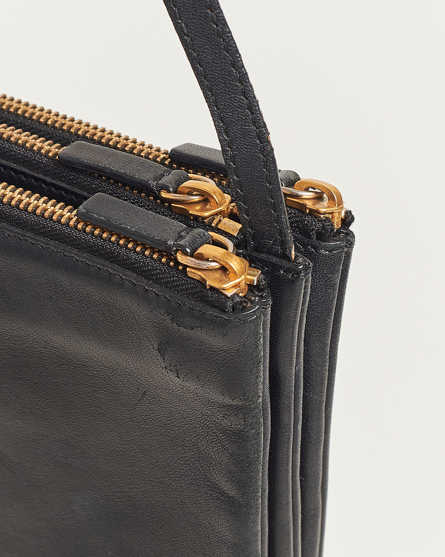 Herre | Celine Pre-Owned Trio Leather Handbag Black | Celine Pre-Owned | Trio Leather Handbag Black