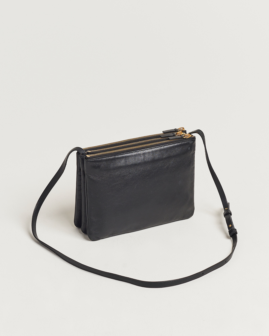 Herre | Celine Pre-Owned Trio Leather Handbag Black | Celine Pre-Owned | Trio Leather Handbag Black