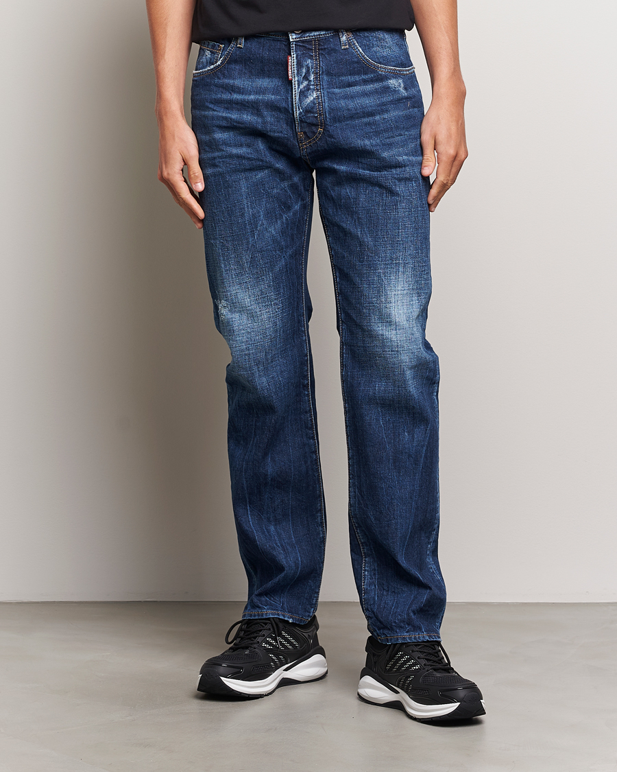 Herr | Jeans | Dsquared2 | 642 Loose Jeans Medium Blue