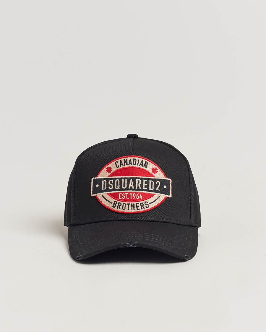 Herre | Dsquared2 Brothers Logo Baseball Cap Black | Dsquared2 | Brothers Logo Baseball Cap Black