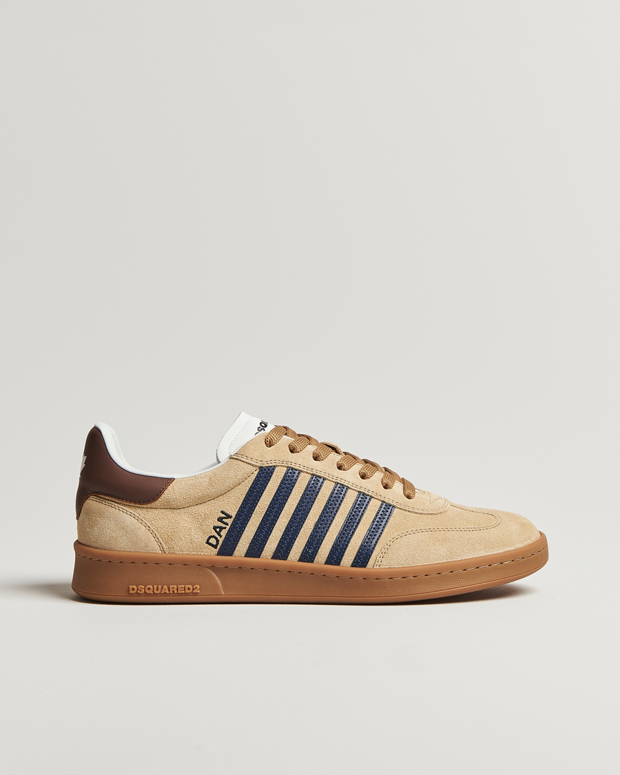Herre | Dsquared2 Boxer Sneakers Beige/Blue | Dsquared2 | Boxer Sneakers Beige/Blue