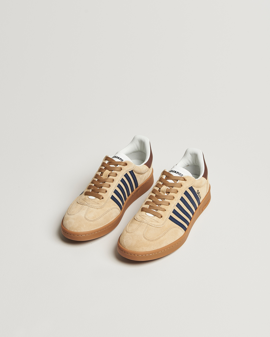 Herre | Dsquared2 Boxer Sneakers Beige/Blue | Dsquared2 | Boxer Sneakers Beige/Blue