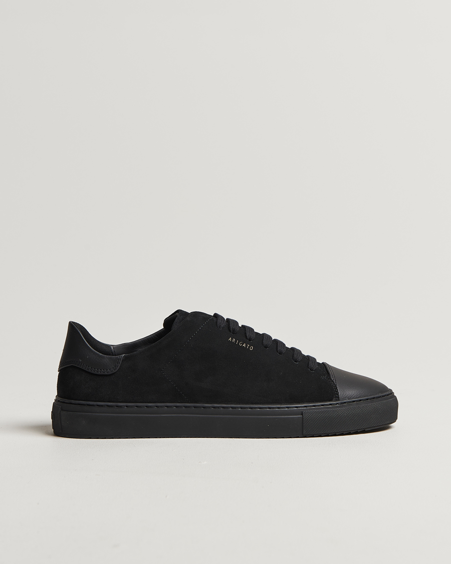 Herre | Axel Arigato Clean 90 Suede Cap Sneaker Black | Axel Arigato | Clean 90 Suede Cap Sneaker Black