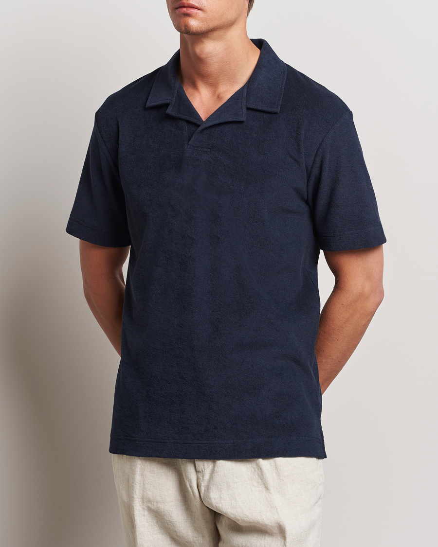 Herre | Nyheder | Sunspel | Terry Polo Navy