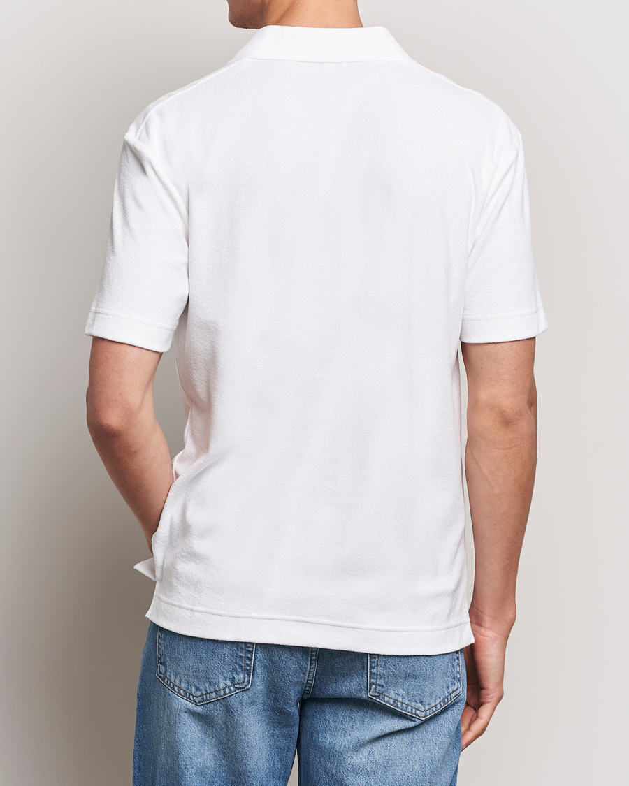 Herre | Polotrøjer | Sunspel | Terry Polo White