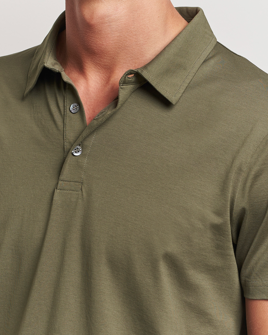 Herre | Polotrøjer | Sunspel | Cotton Jersey Polo Khaki