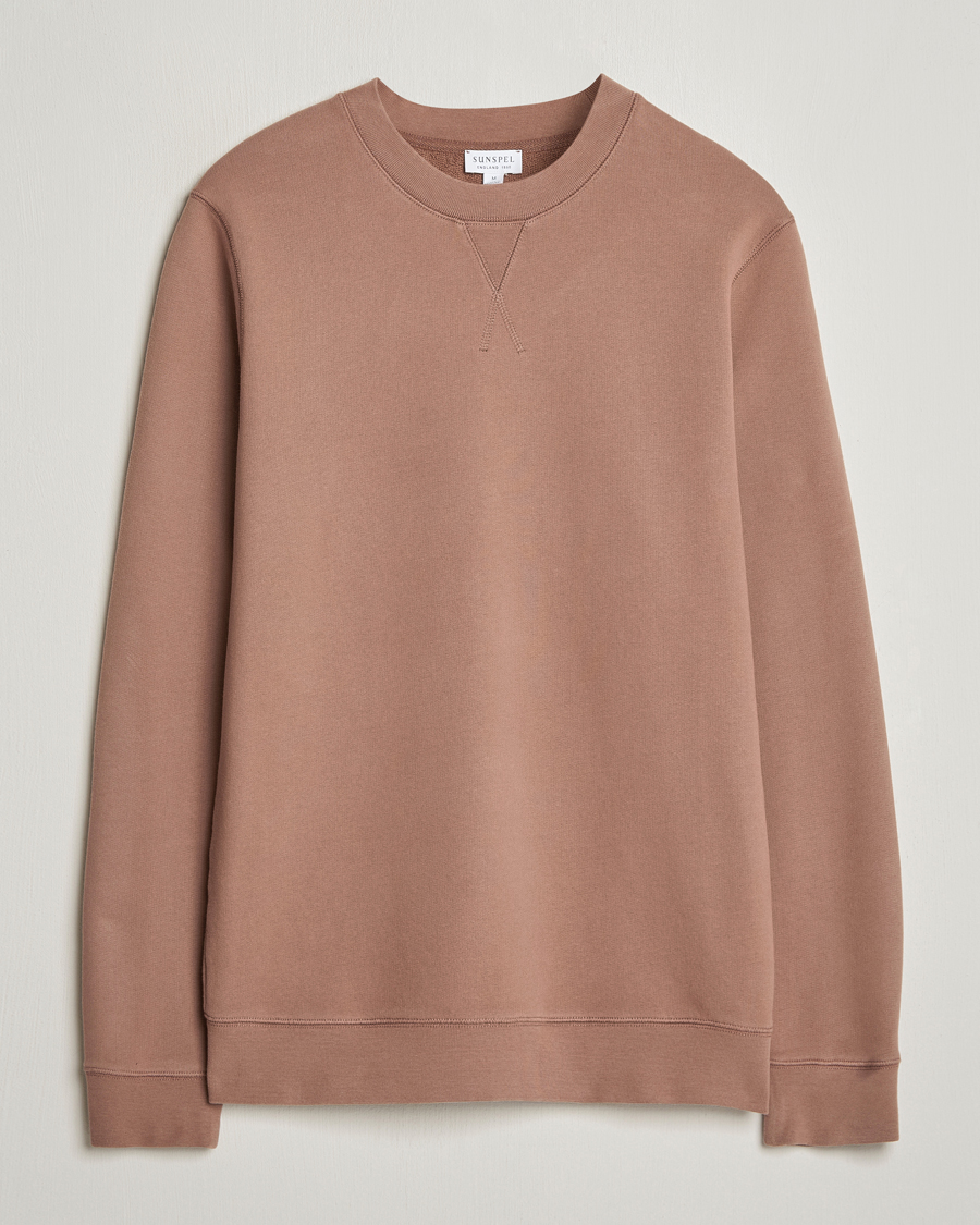 Herre | Trøjer | Sunspel | Loopback Sweatshirt Dark Sand