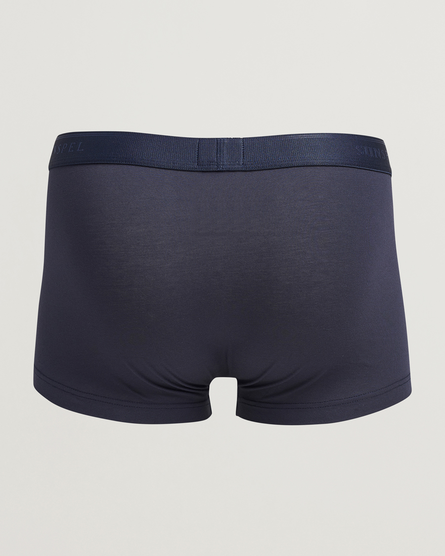 Herre | Undertøj | Sunspel | 3-Pack Cotton Stretch Trunk Navy