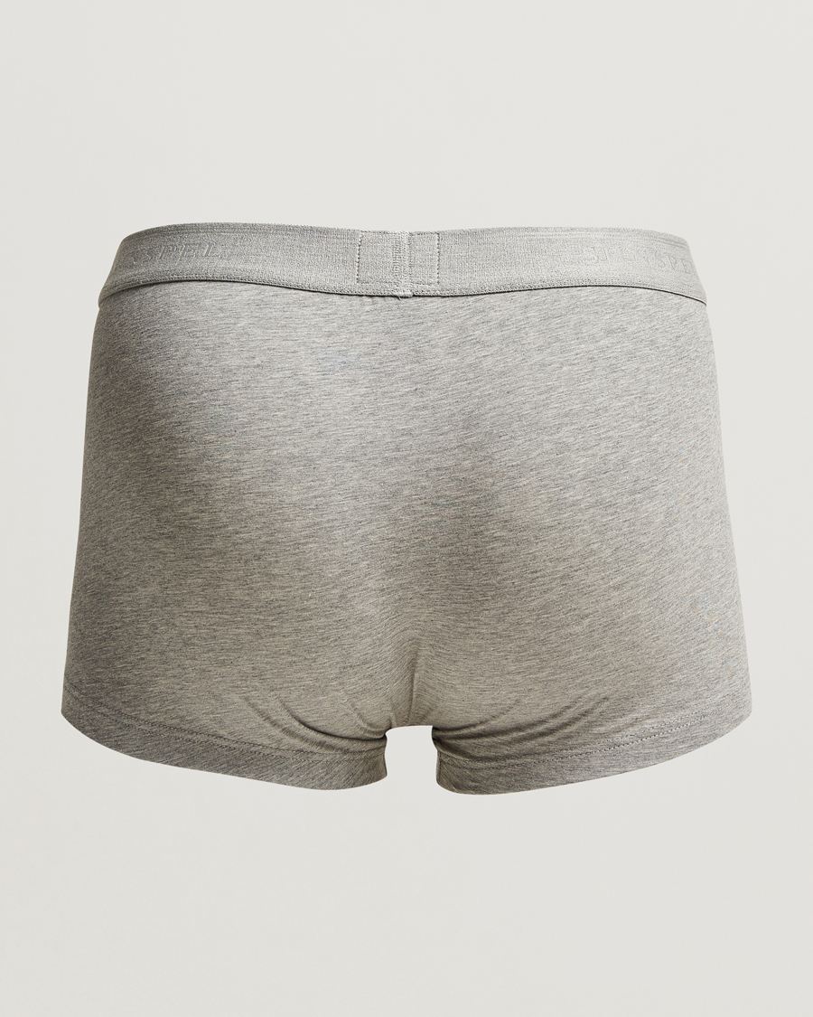 Herre | Nyheder | Sunspel | 3-Pack Cotton Stretch Trunk Grey