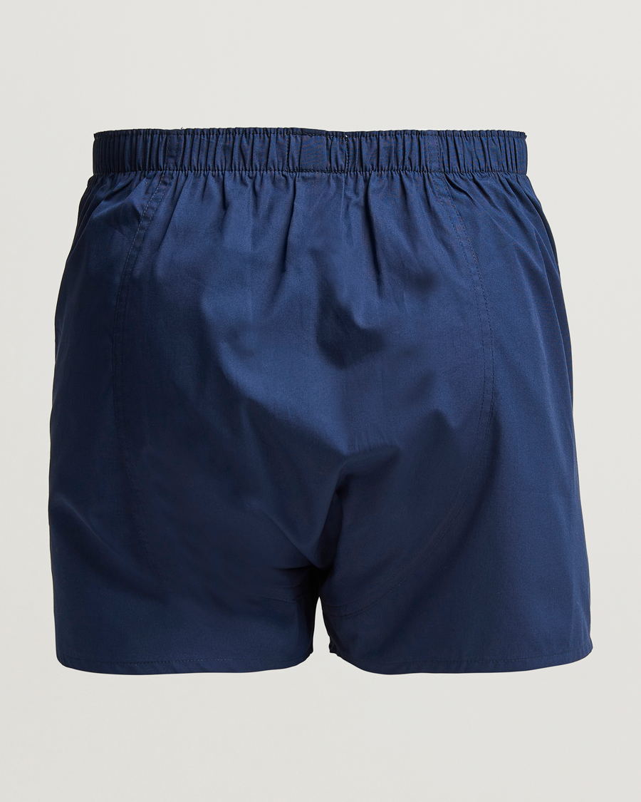Herre | Nyheder | Sunspel | Classic Woven Cotton Boxer Shorts Navy