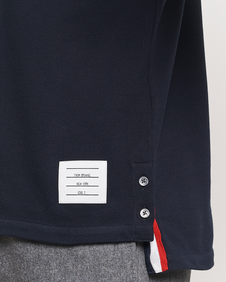 Herre | Polotrøjer | Thom Browne | Relaxed Fit Short Sleeve Polo Navy
