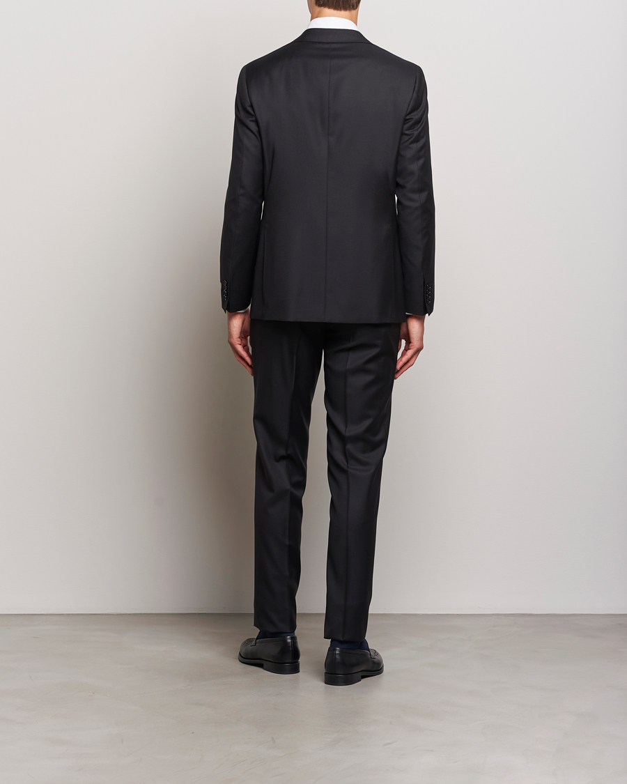Herre | Jakkesæt | Canali | Super 130s Wool Capri Suit Black