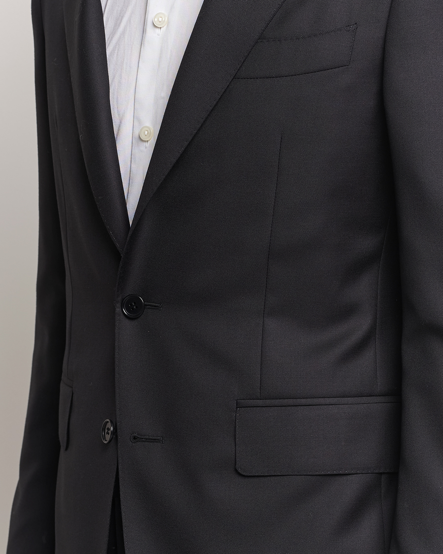 Herre | Jakkesæt | Canali | Super 130s Wool Capri Suit Black