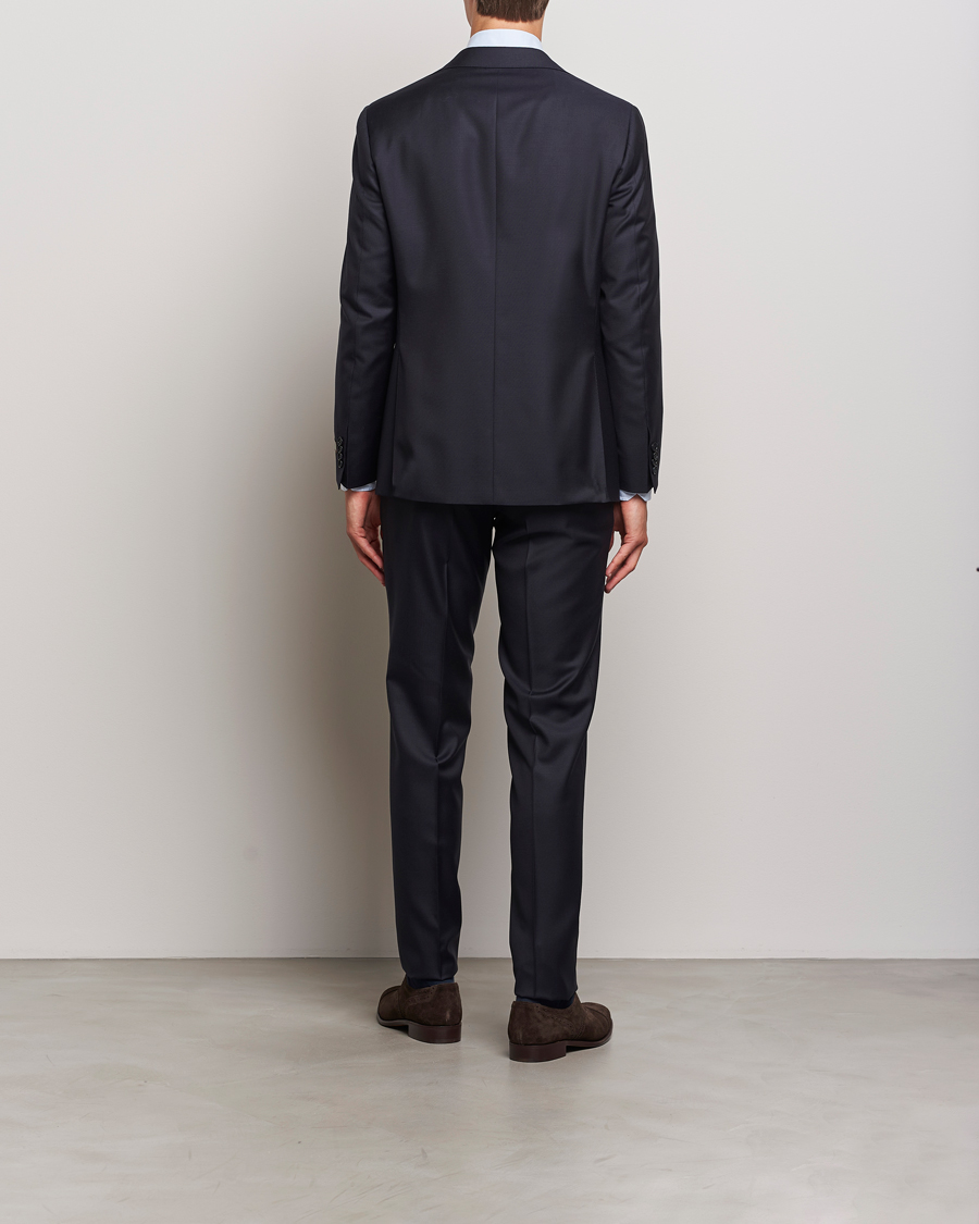 Herre | Jakkesæt | Canali | Super 130s Wool Capri Suit Navy