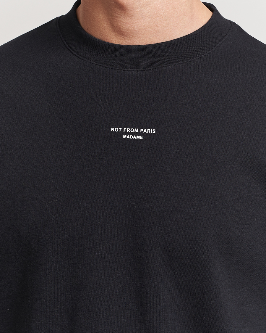 Herre | T-Shirts | Drôle de Monsieur | Classic Slogan T-Shirt Black