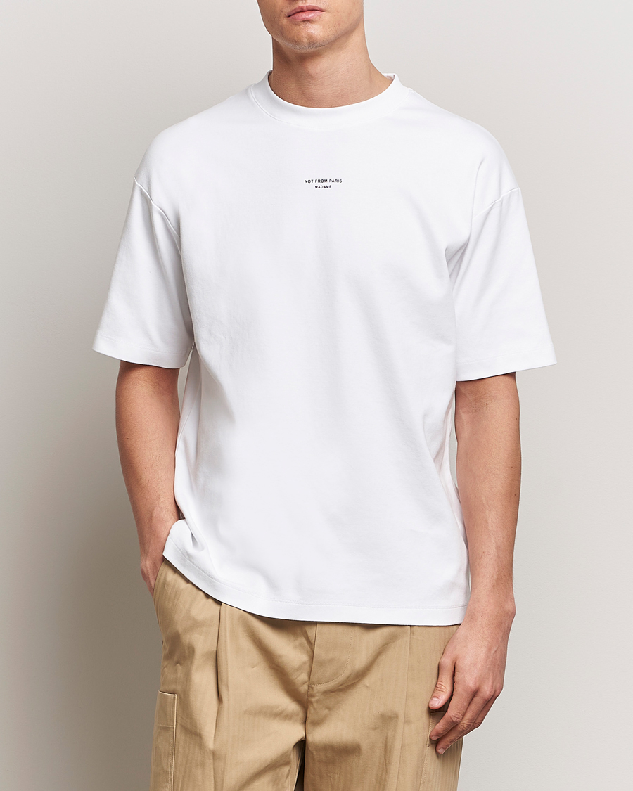 Herre | Tøj | Drôle de Monsieur | Classic Slogan T-Shirt Optic White