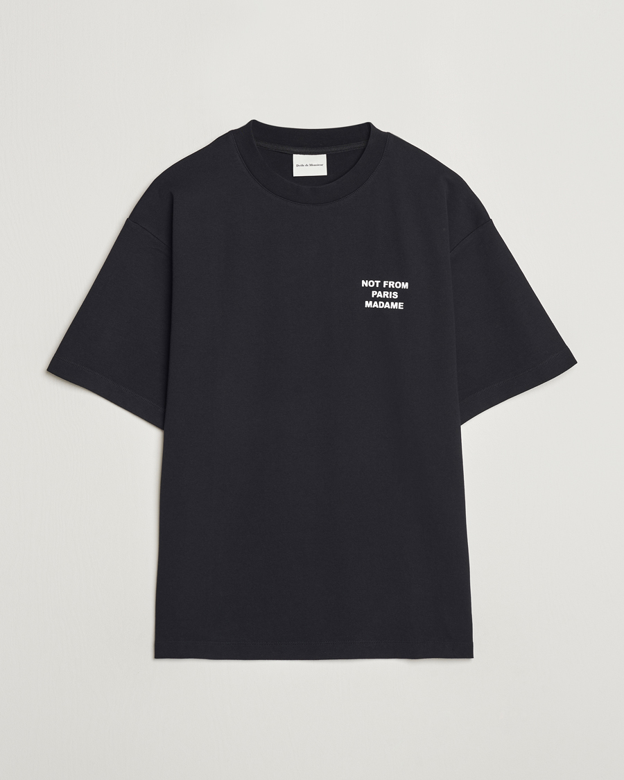 Herre | T-Shirts | Drôle de Monsieur | Slogan T-Shirt Black