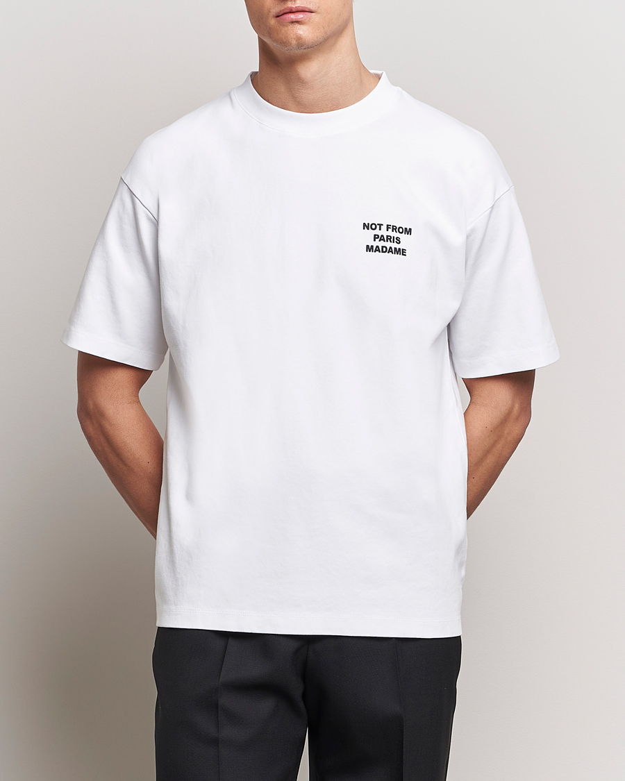 Herre | Nyheder | Drôle de Monsieur | Slogan T-Shirt Optic White