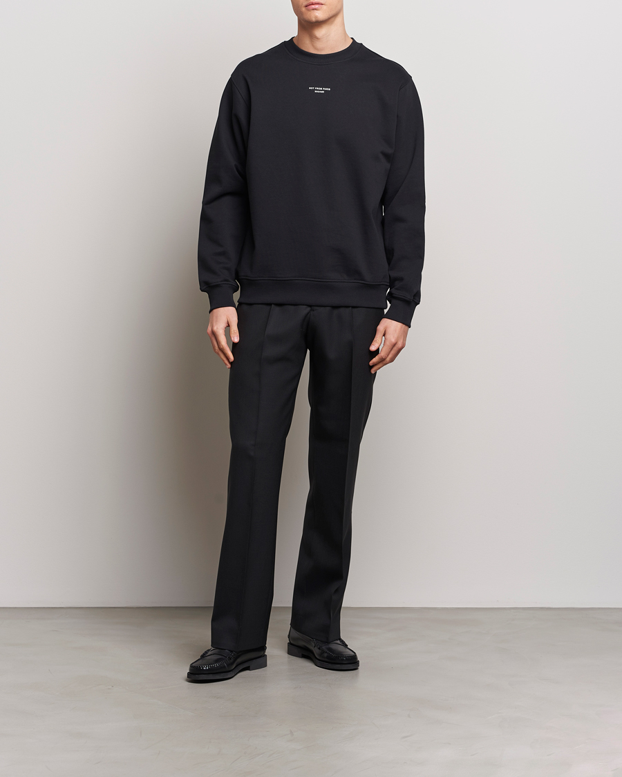 Herre | Trøjer | Drôle de Monsieur | Classic Slogan Sweatshirt Black