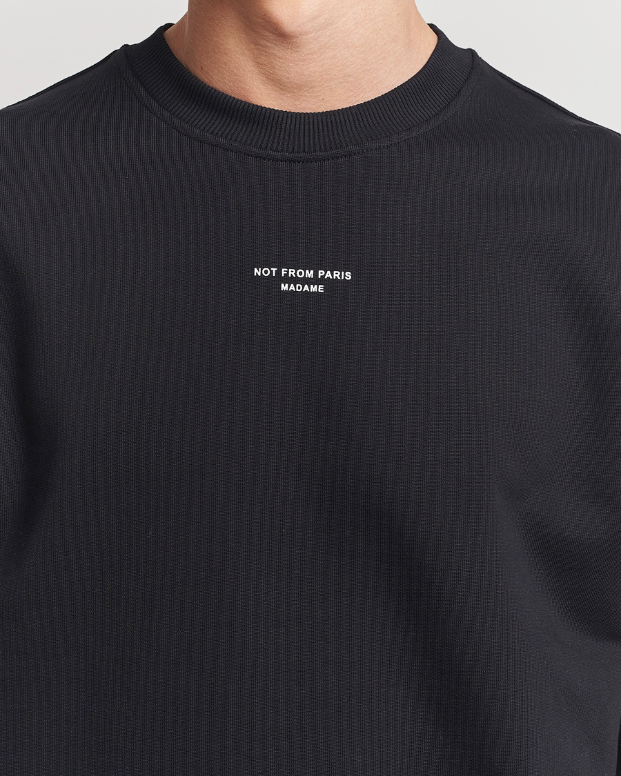 Herre | Trøjer | Drôle de Monsieur | Classic Slogan Sweatshirt Black