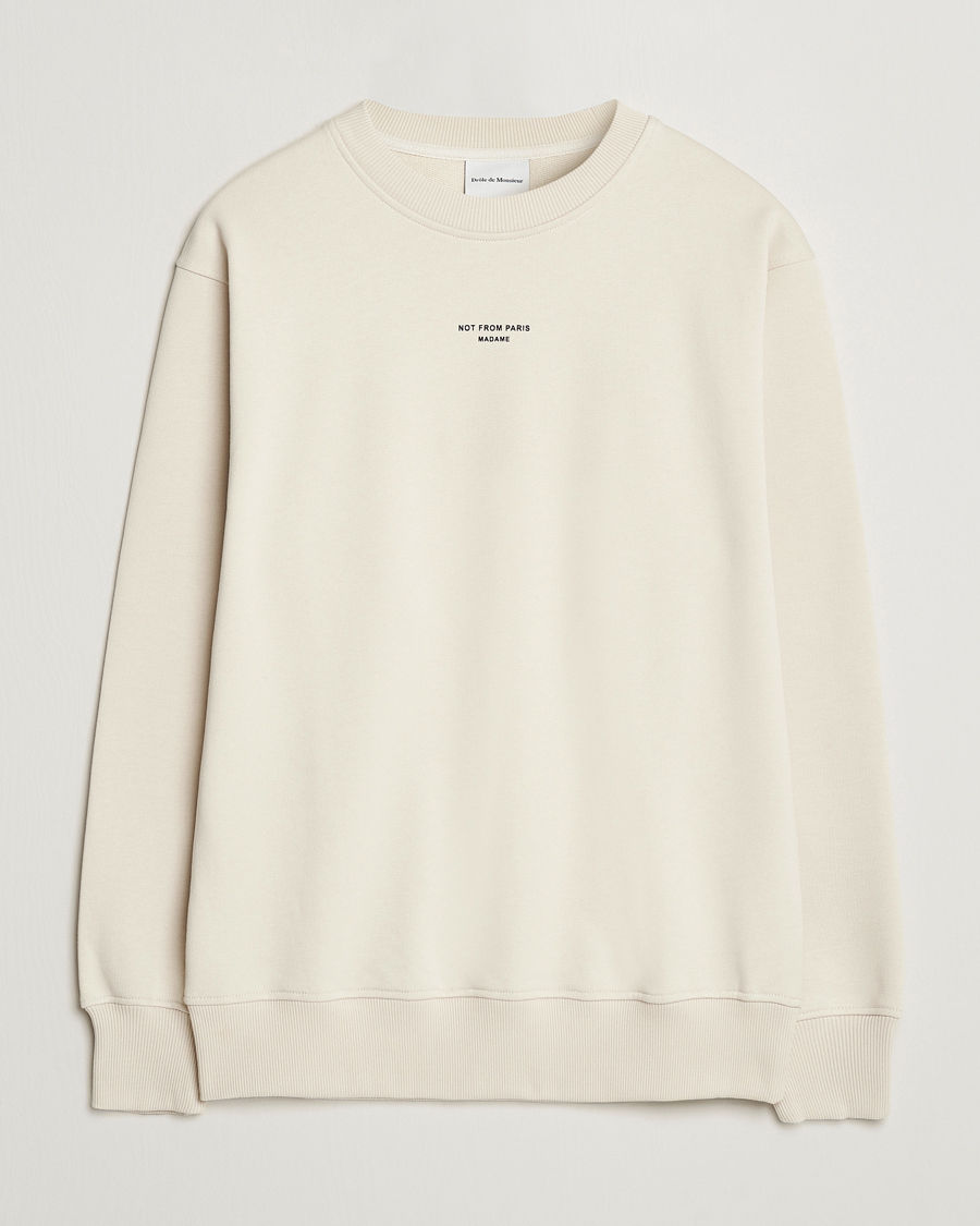 Herre | Trøjer | Drôle de Monsieur | Classic Slogan Sweatshirt Mastic