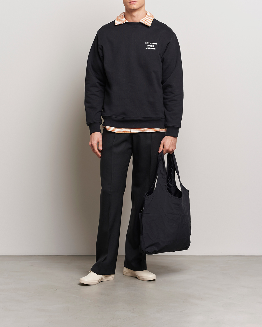 Herre | Trøjer | Drôle de Monsieur | Slogan Sweatshirt Black
