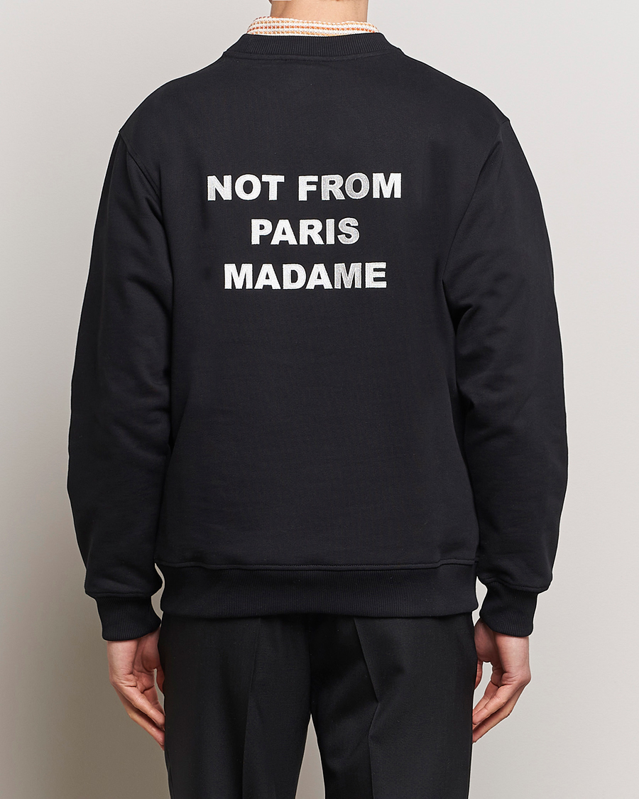 Herre | Trøjer | Drôle de Monsieur | Slogan Sweatshirt Black
