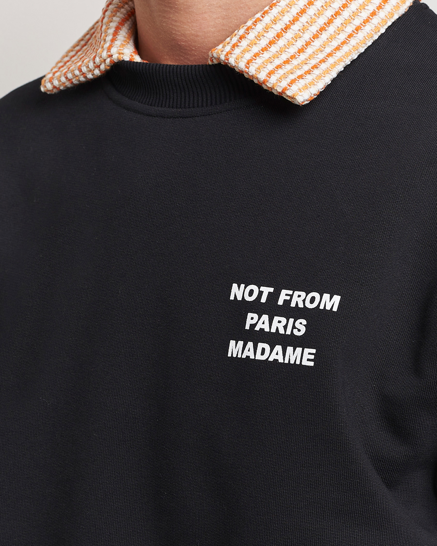 Herre | Trøjer | Drôle de Monsieur | Slogan Sweatshirt Black