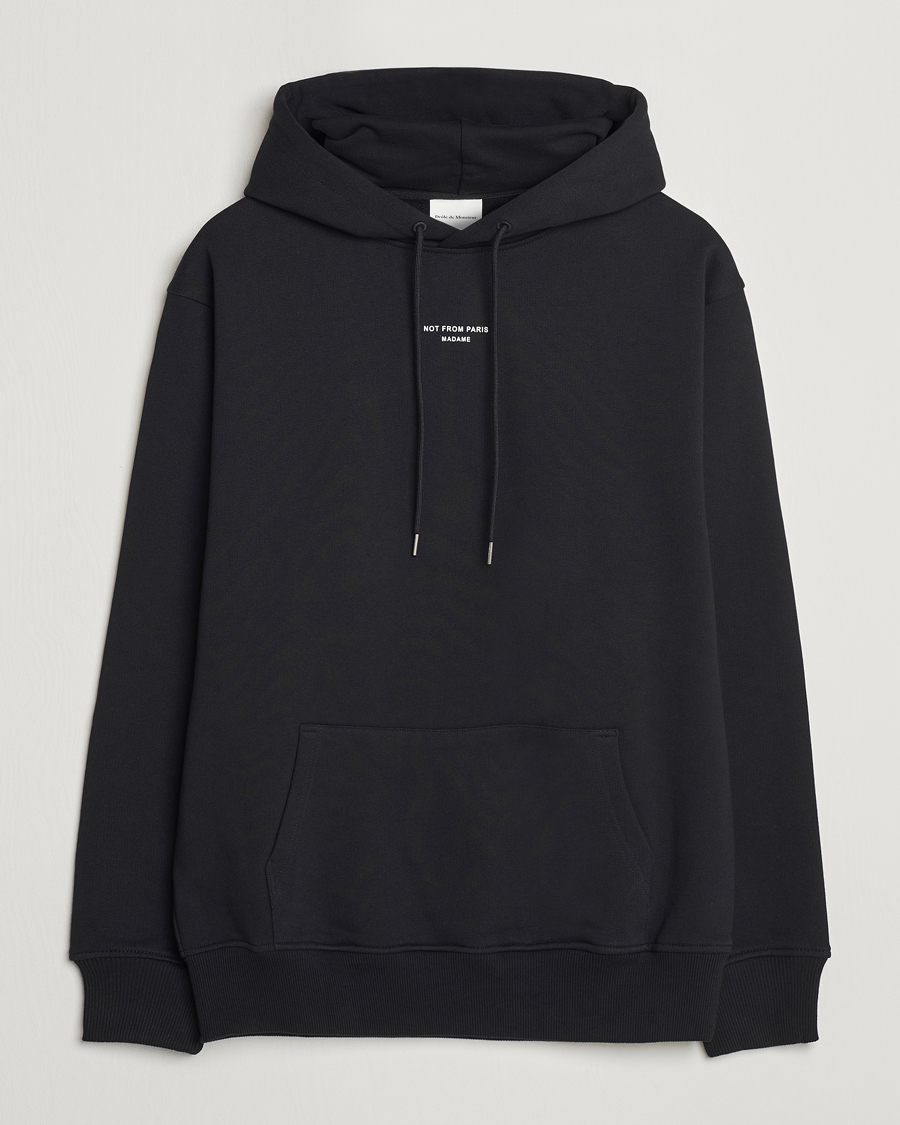 Herre | Trøjer | Drôle de Monsieur | Classic Slogan Hoodie Black