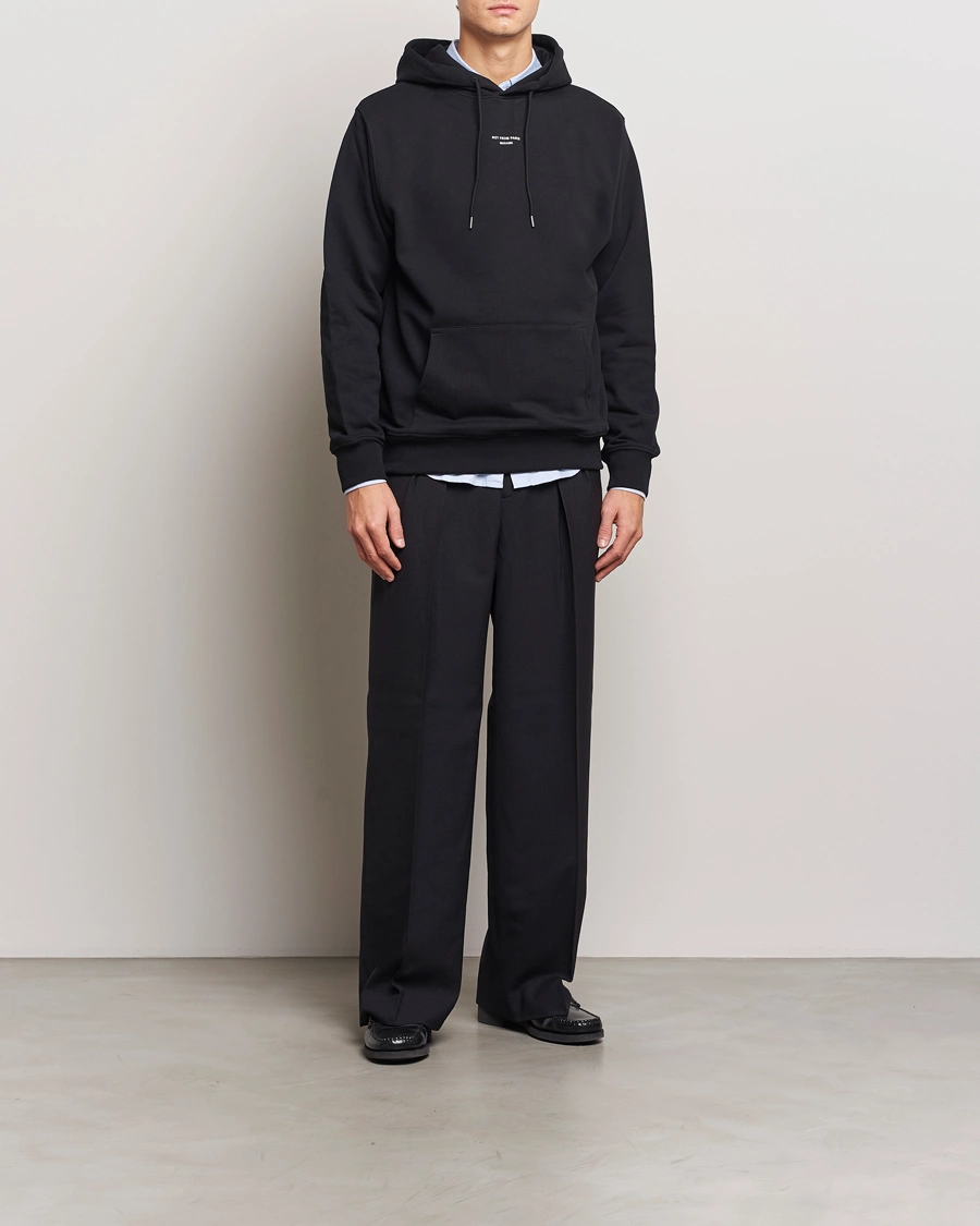 Herre | Trøjer | Drôle de Monsieur | Classic Slogan Hoodie Black