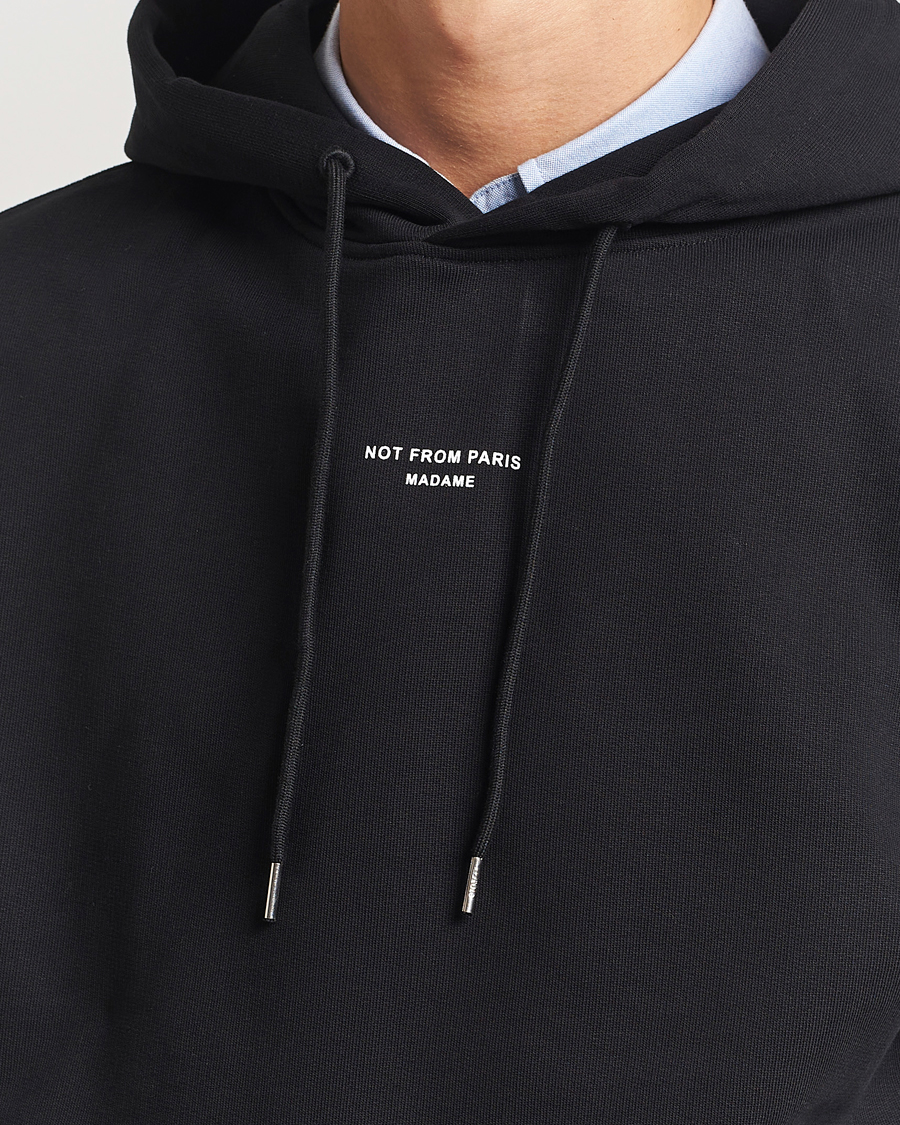 Herre | Trøjer | Drôle de Monsieur | Classic Slogan Hoodie Black