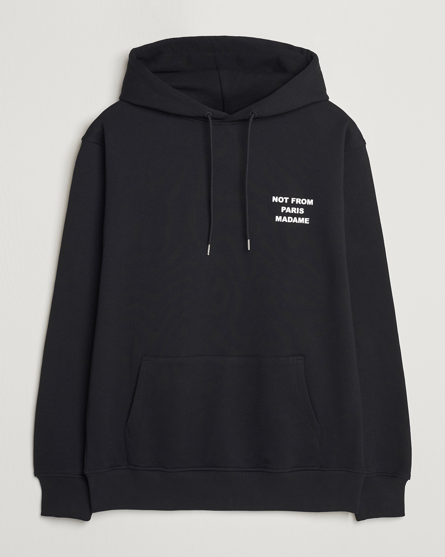Herre | Trøjer | Drôle de Monsieur | Slogan Hoodie Black