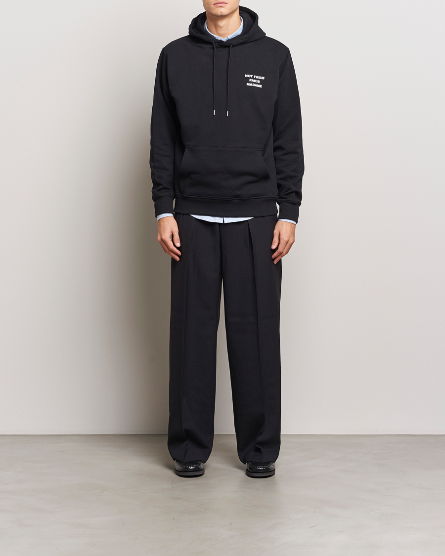 Herre | Trøjer | Drôle de Monsieur | Slogan Hoodie Black