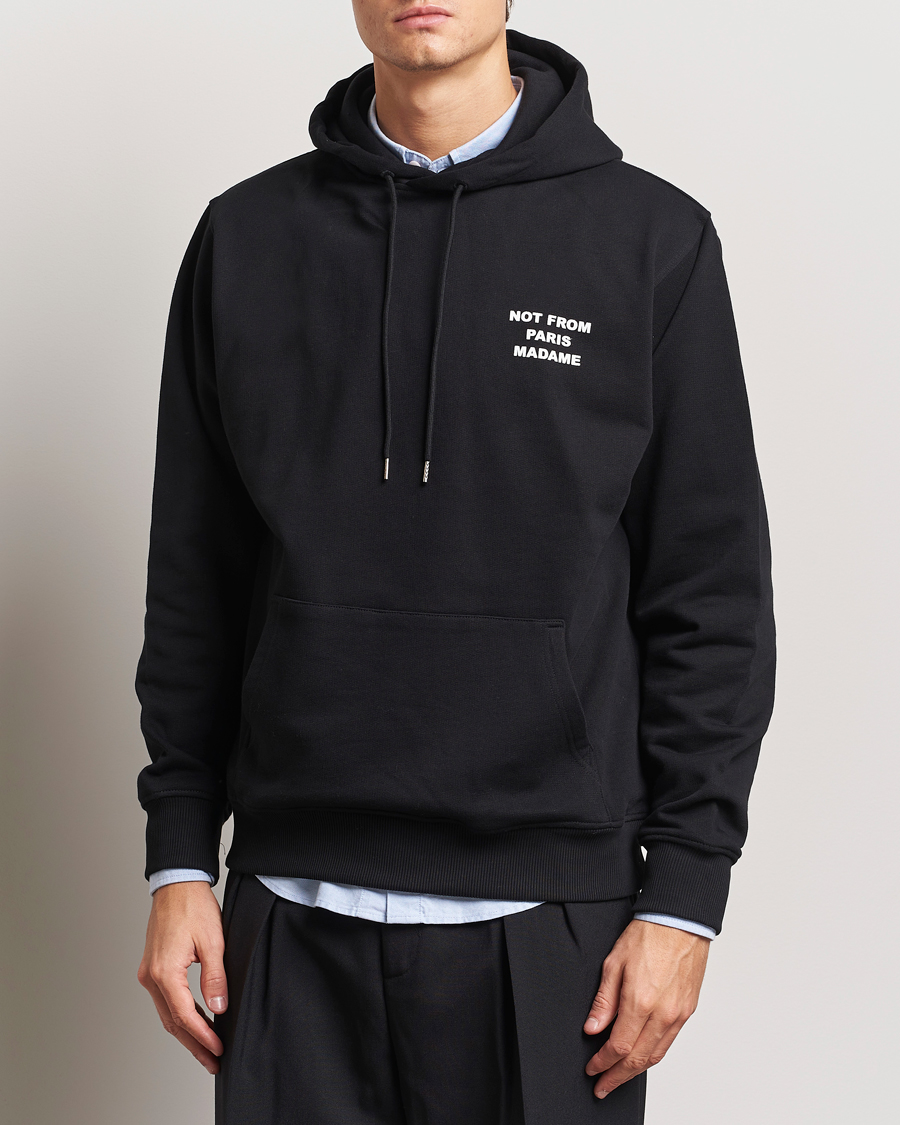 Herre | Trøjer | Drôle de Monsieur | Slogan Hoodie Black