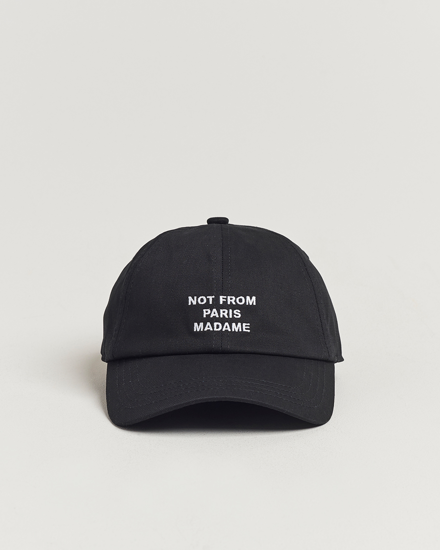 Herre | Hatte & kasketter | Drôle de Monsieur | Slogan Baseball Cap Black