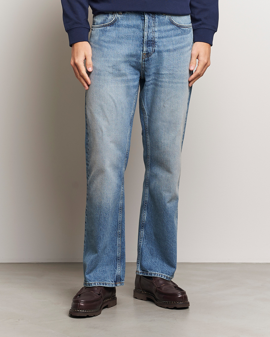 Herre | Jeans | GANT 240 Mulberry Street | Bootcut Jeans Mid Blue Vintage